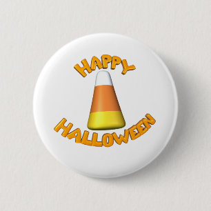 Glücklicher Halloween-Süßigkeits-Mais Button