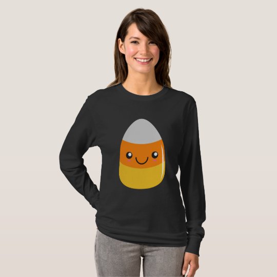 Glücklicher Halloween-Süßigkeits-Mais Emoji T-Shirt