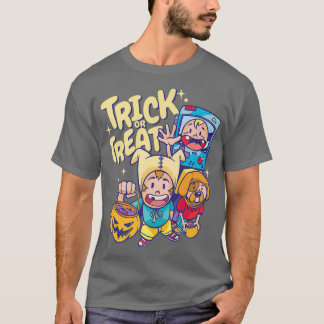 Glücklicher Halloween-TrickorKinder für Kinder und T-Shirt
