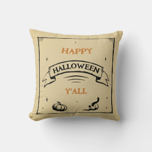 glücklicher halloween y'all kissen