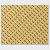 Glücklicher Hamburger Geschenkpapier (Flach)