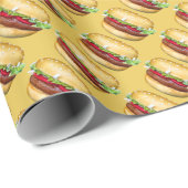 Glücklicher Hamburger Geschenkpapier (Rolleneckpunkt)