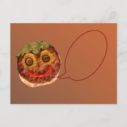 Glücklicher Hamburger Postkarte (Vorderseite)
