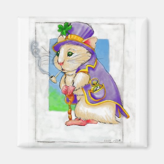 Glücklicher Hammermagnet Magnet (Vorne)