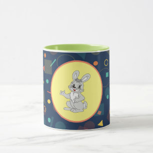 Glücklicher Hase Pastell Tasse - Süßer Kaninchen K