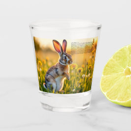 Glücklicher Hasenfuß Schnapsglas