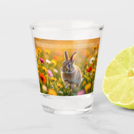 Glücklicher Hasenfuß Schnapsglas