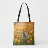 Glücklicher Hasenfuß Tasche (Vorderseite)