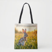 Glücklicher Hasenfuß Tasche (Vorderseite)