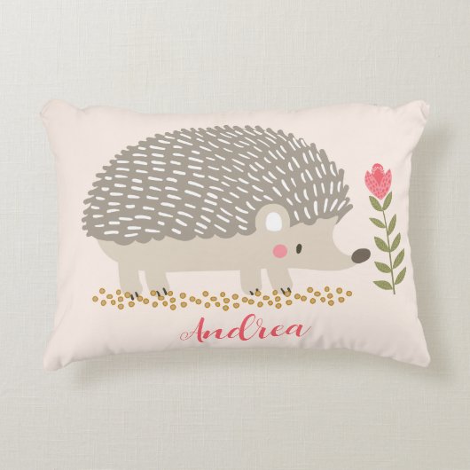 Glücklicher Hedgie  Dekokissen (Vorderseite)
