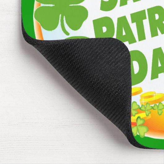 Glücklicher Heiligen Patrick Tag! Mousepad (Ecke)