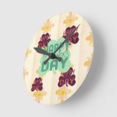 Glücklicher Heiligen Patrick Tag Runde Wanduhr (Winkel)