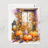 glücklicher Herbst | Erleben Sie das Herbstwetter Postkarte (Vorne/Hinten)