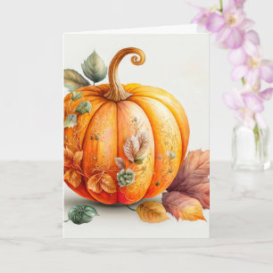 Glücklicher Herbst - glückliches Halloween Karte