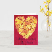 Glücklicher Herbst Grußkarte meines Freundes Karte (Gelbe Blume)