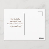 Glücklicher Herbst in neuen Zuhause Real Anwesen C Postkarte (Rückseite)