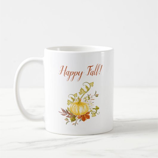 Glücklicher Herbst Kaffeetasse Becher Herbst Kürbi (Links)