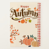 Glücklicher Herbst, Kürbissaison, Halloween Notizblock (Rückseite)