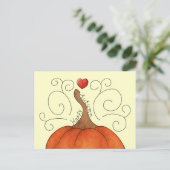 glücklicher Herbst Postkarte (Stehend Vorderseite)