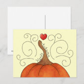 glücklicher Herbst Postkarte (Vorne/Hinten)