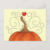 glücklicher Herbst Postkarte (Vorderseite)