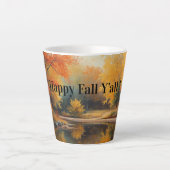 Glücklicher Herbst Yall Latte Tasse (Vorderseite)
