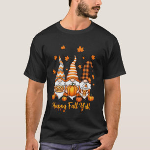 Glücklicher Herbst Yu2019Alle Herbstblätter Kürbis T-Shirt