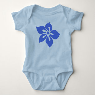 Glücklicher Hibiskus Tropisches Floral Baby Strampler
