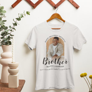 Glücklicher himmlischer Geburtstag Foto-Erinneru T-Shirt