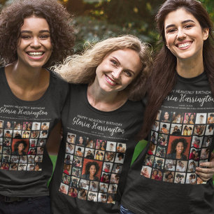 Glücklicher himmlischer Geburtstag   Foto-Tribut-D T-Shirt
