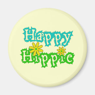 Glücklicher Hippie Magnet