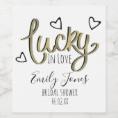 Glücklicher Hochzeitsbrunchen für Brautjungfern Weinetikett (Einzelnes Label)