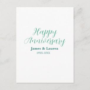 Glücklicher Hochzeitstag Name Datum Jahr einfach m Postkarte