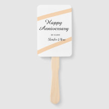 Glücklicher Hochzeitstag orange Pastelllinien Name