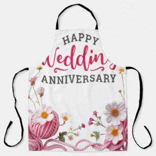 Glücklicher Hochzeitstag Schürze