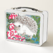 Glücklicher hohler Igel Metall Brotdose (Vorderseite)