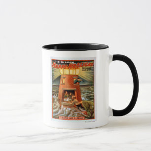 Glücklicher Hooligan Leuchtturm und Jonah Spiel Tasse