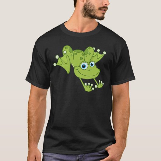 Glücklicher Hopfen-Frosch T-Shirt (Vorderseite)
