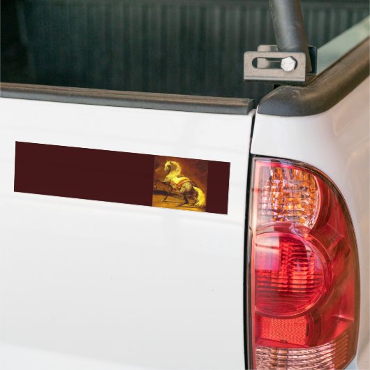 GLÜCKLICHER HORSE, Gelb Autoaufkleber (Auf Lkw)