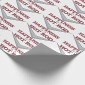Glücklicher Hot Rod Geschenkpapier (Ecke)