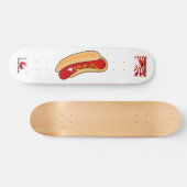 Glücklicher Hotdogniedlicher glücklicher Skateboard (Horizontal)
