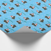 Glücklicher Howliday Affenpinscher Geschenkpapier (Ecke)