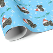 Glücklicher Howliday Affenpinscher Geschenkpapier (Rolleneckpunkt)