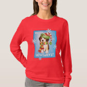 Glücklicher Howliday Beagle T-Shirt (Vorderseite)