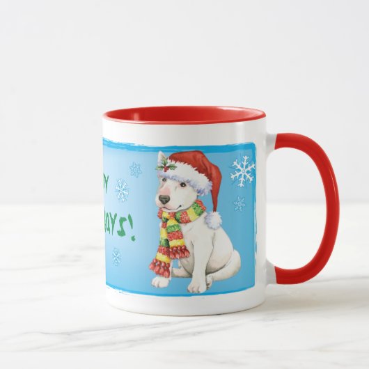 Glücklicher Howliday Bullterrier Tasse (Rechts)