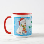 Glücklicher Howliday Bullterrier Tasse (Links)