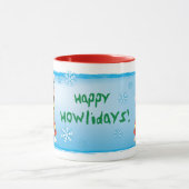 Glücklicher Howliday Bullterrier Tasse (Zentrum)