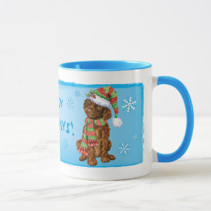 Glücklicher Howliday irisches WasserSpaniel Tasse