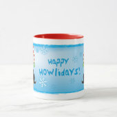 Glücklicher Howliday Schäferhund Tasse (Zentrum)