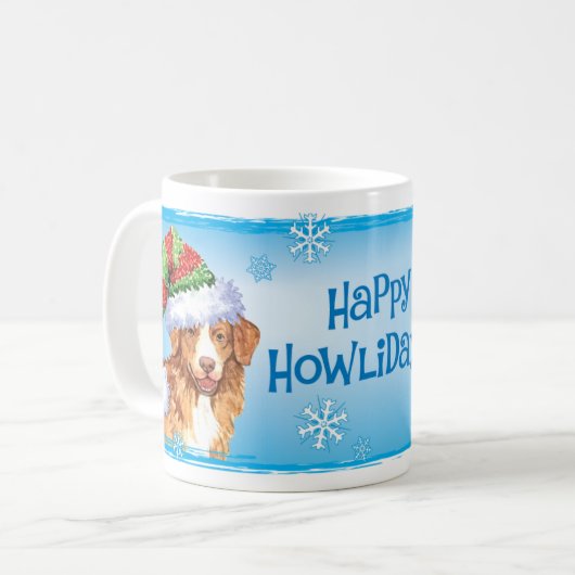 Glücklicher Howliday Toller Kaffeetasse (Vorderseite Links)